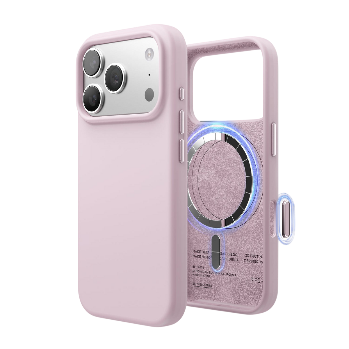 Elago Mag Silicone Case for iPhone 17 Pro / iPhone 18 Pro - Light Lilac 