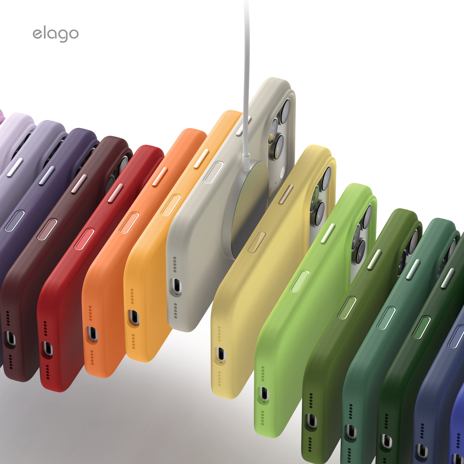 Elago Mag Silicone Case for iPhone 17 Pro / iPhone 18 Pro - Light Lilac 