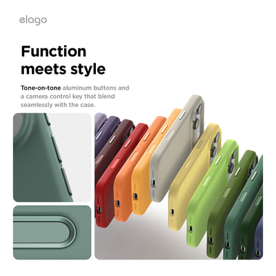 Elago Mag Silicone Case for iPhone 17 Pro / iPhone 18 Pro - Midnight Green 