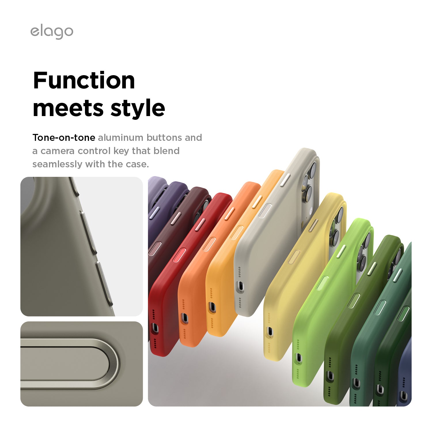 Elago Mag Silicone Case for iPhone 17 Pro / iPhone 18 Pro - Medium Grey 