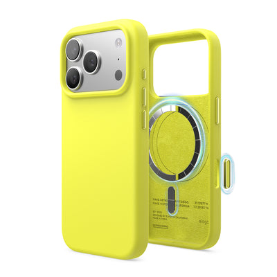 Elago Mag Silicone Case for iPhone 17 Pro / iPhone 18 Pro - Neon Yellow 