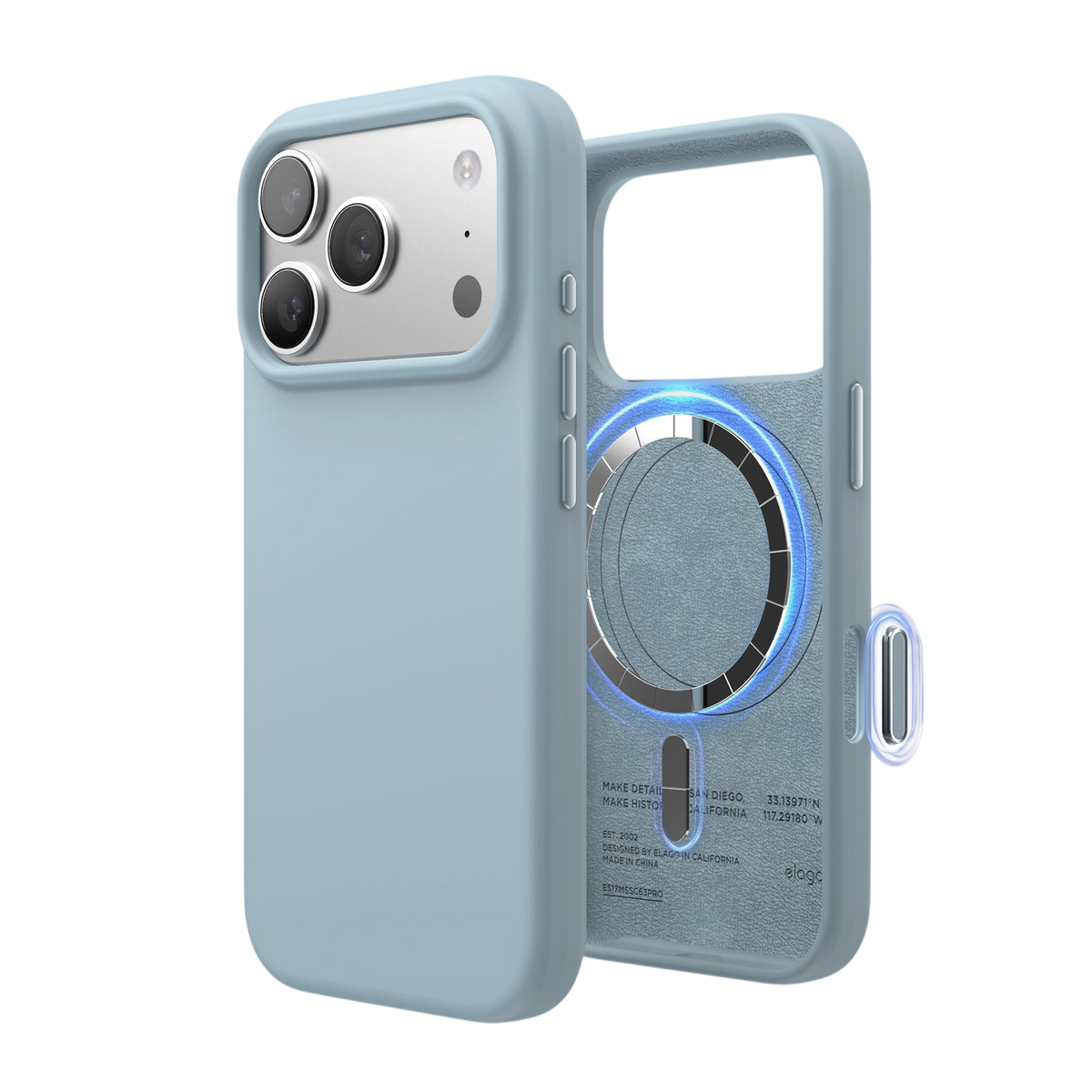 Elago Mag Silicone Case for iPhone 17 Pro / iPhone 18 Pro - Sky Blue 
