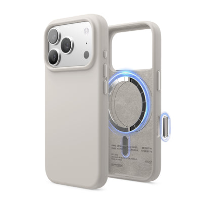 Elago Mag Silicone Case for iPhone 17 Pro / iPhone 18 Pro - Stone 