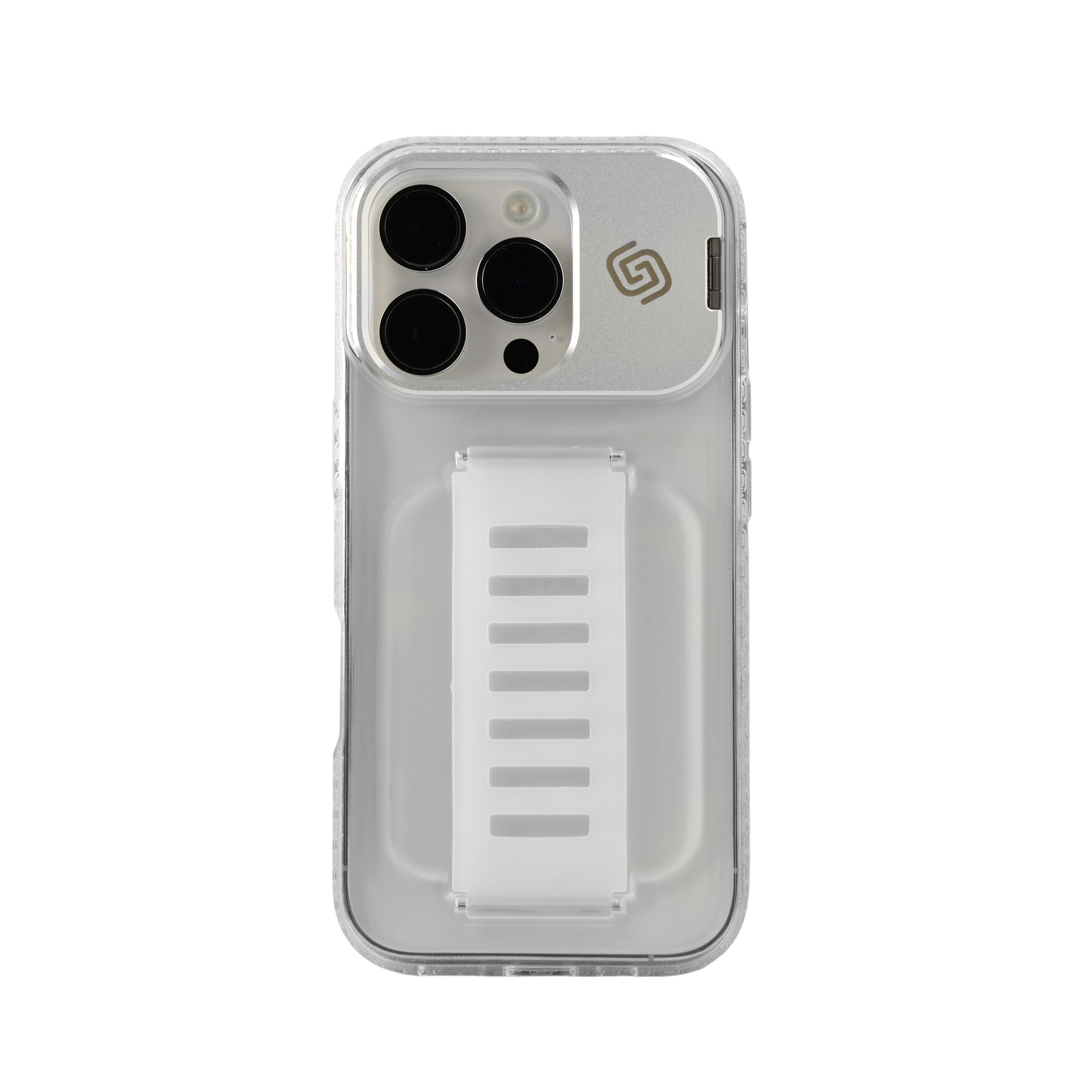 جراب Grip2U BOOST مع حامل واضح لهاتف iPhone 16 Pro Max