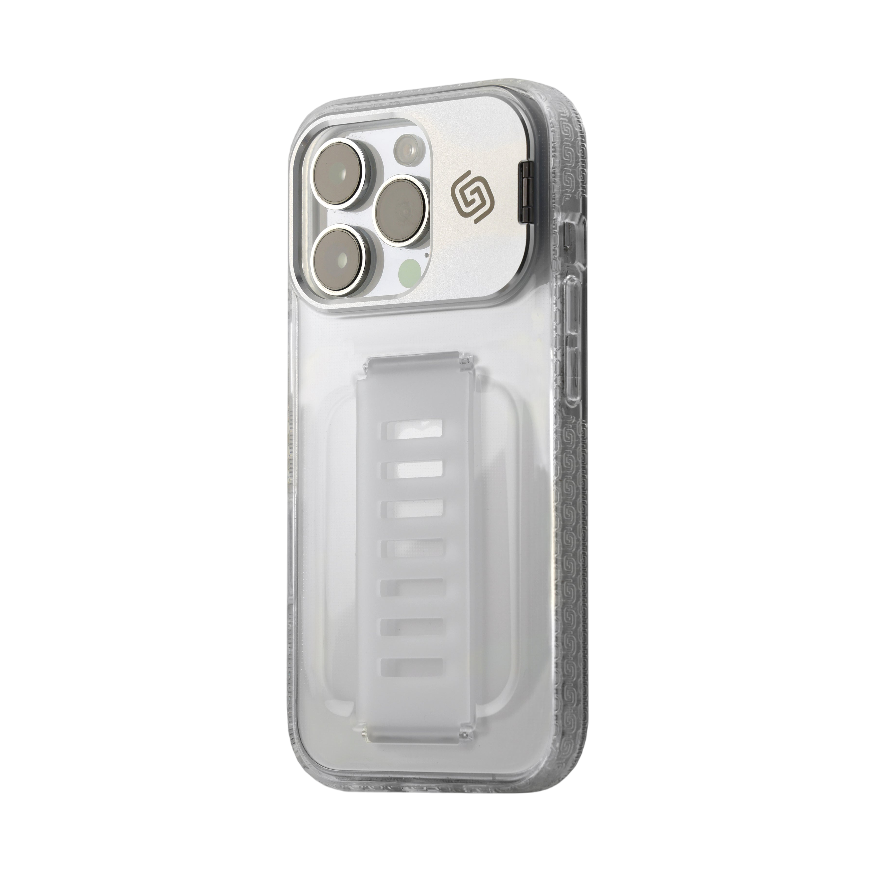 جراب Grip2U BOOST مع حامل واضح لهاتف iPhone 16 Pro Max