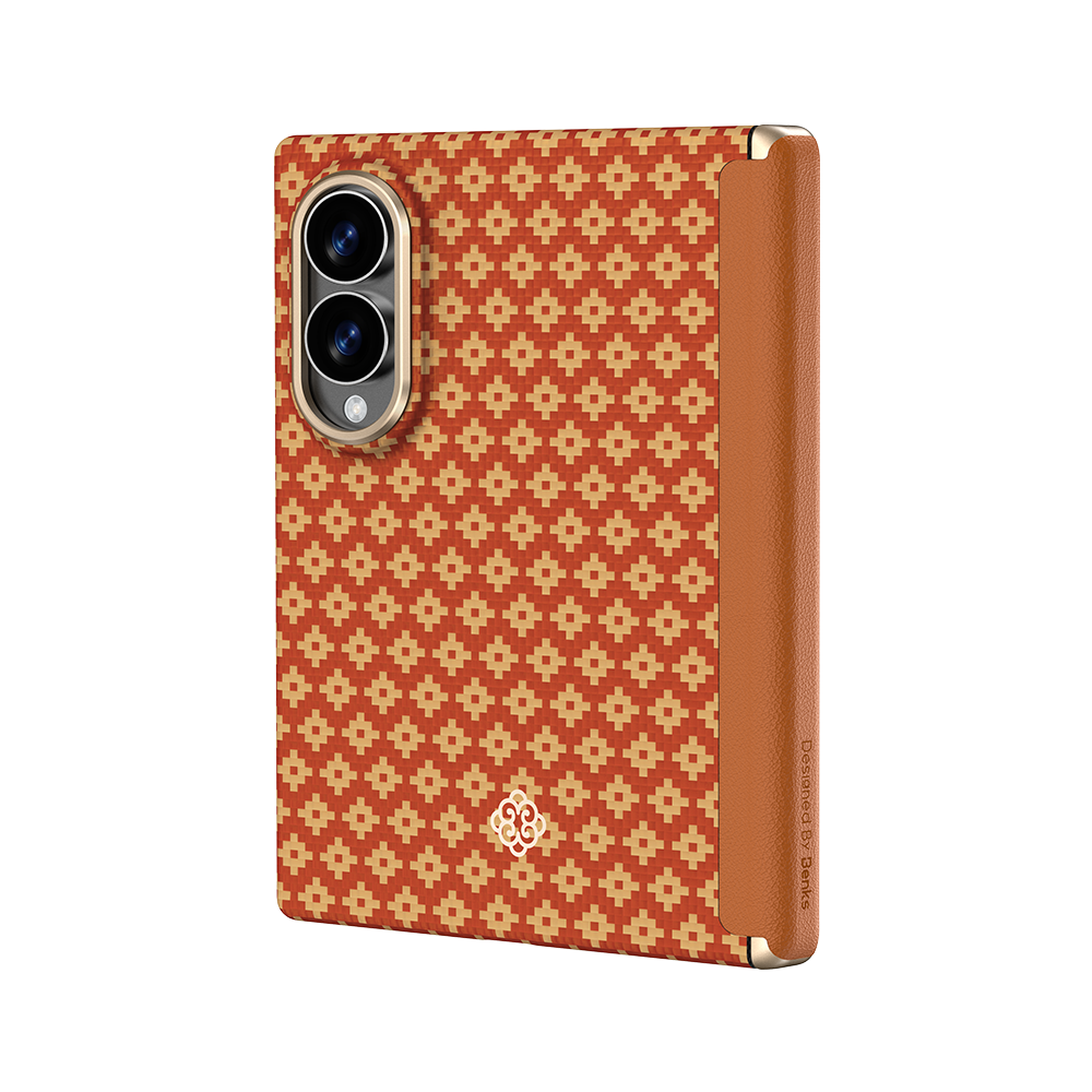 Benks ArmorGrid Air Grand Combo built with Kevlar® for Samsung Galaxy Z Fold 8 / Z Fold 8 Ultra - Fortune Orange 