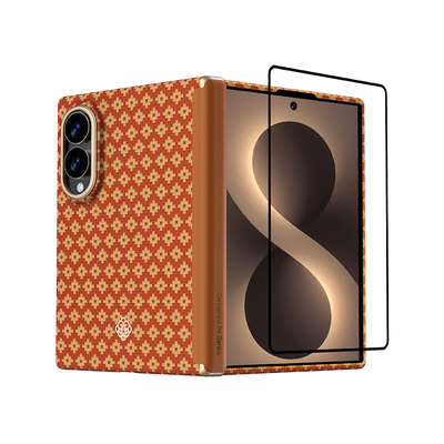 Benks ArmorGrid Air Grand Combo built with Kevlar® for Samsung Galaxy Z Fold 8 / Z Fold 8 Ultra - Fortune Orange 