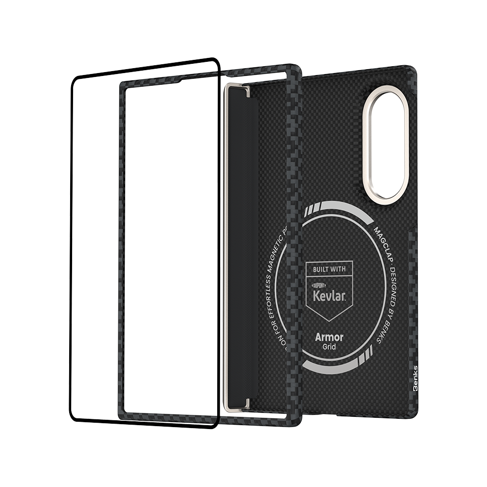 Benks ArmorGrid Air Grand Combo built with Kevlar® for Samsung Galaxy Z Fold 8 / Z Fold 8 Ultra - Black 
