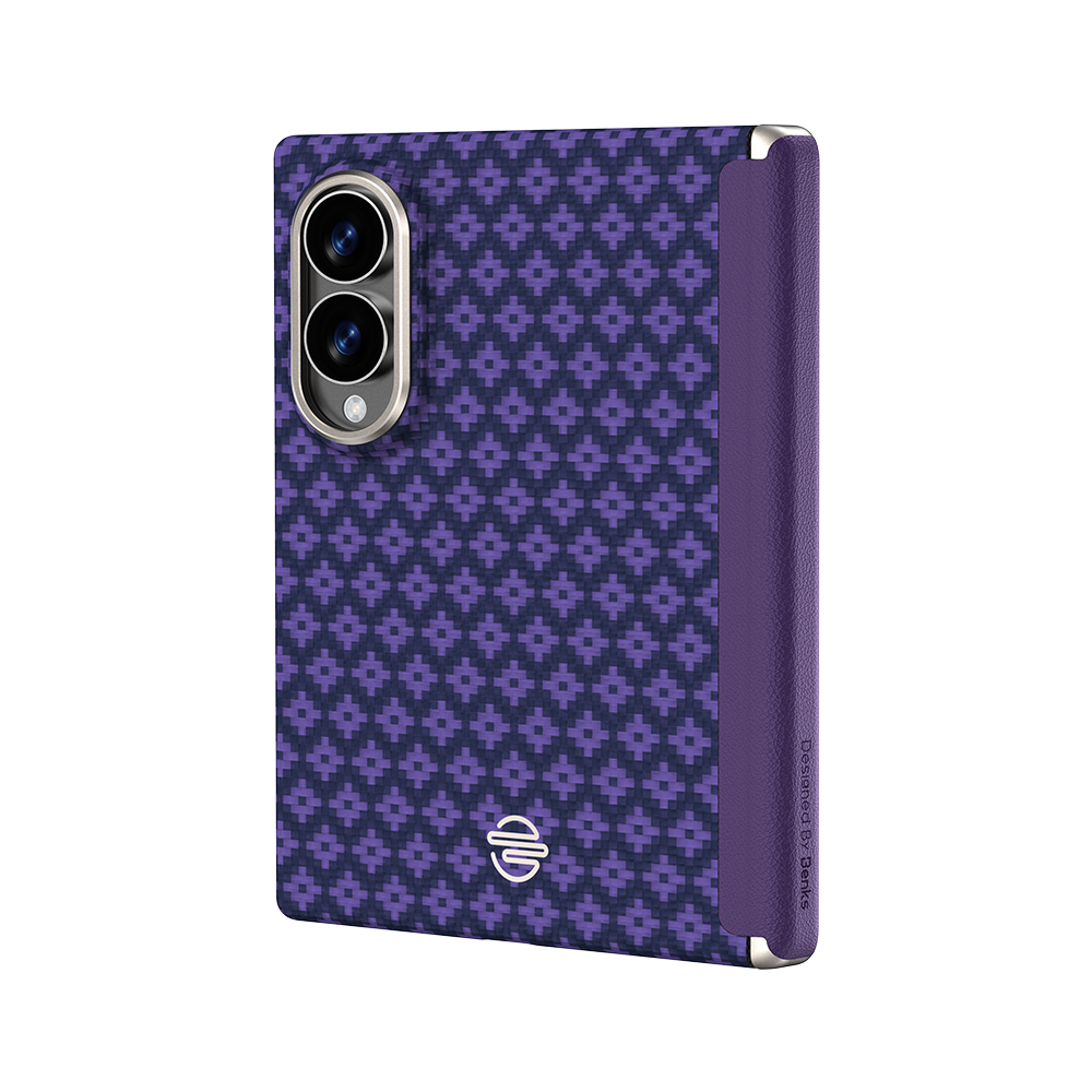 Benks ArmorGrid Air Grand Combo built with Kevlar® for Samsung Galaxy Z Fold 8 / Z Fold 8 Ultra - Peri Purple 