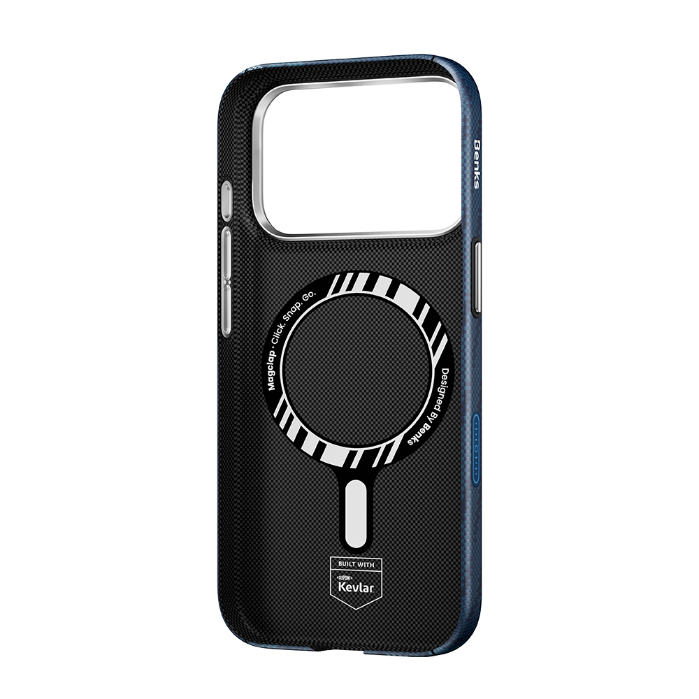 Benks Haven Case built with Kevlar® for iPhone 18 Pro / 18 Pro Max - Azure 