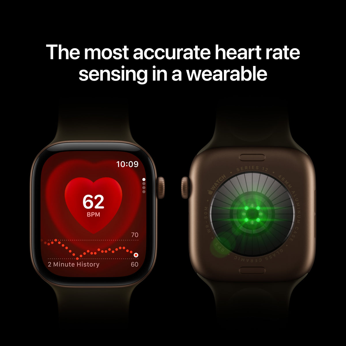 Apple Watch Series 12 - Dark Bronze Aluminum Milanese Loop 42mm 