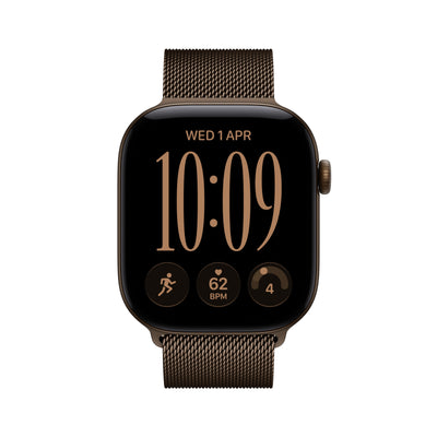 Apple Watch Series 12 - Dark Bronze Aluminum Milanese Loop 46mm 