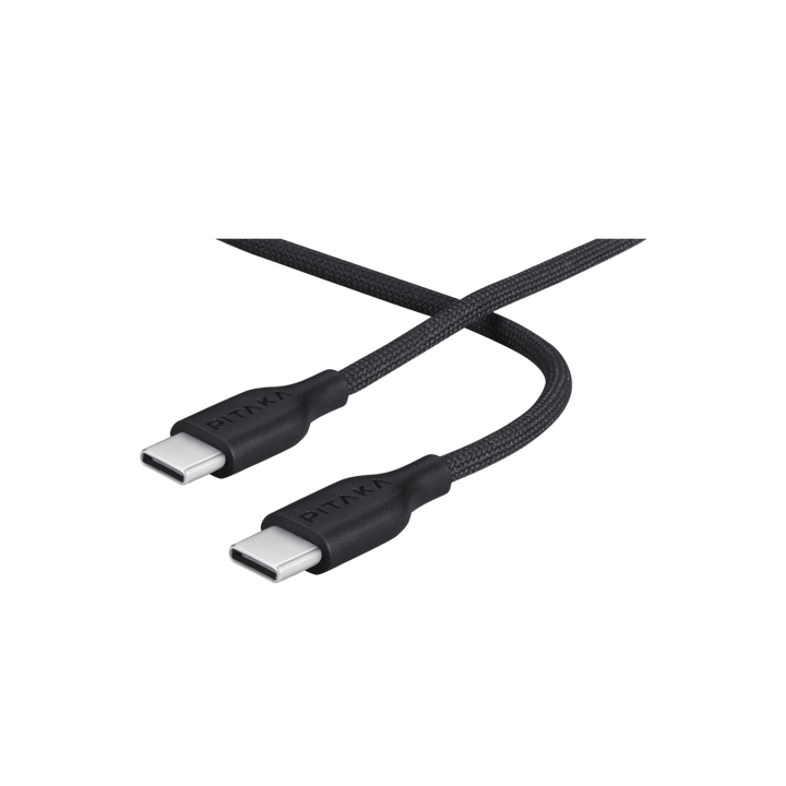 شاحن Pitaka 30W USB C GaN مع كابل USB-C مضفر