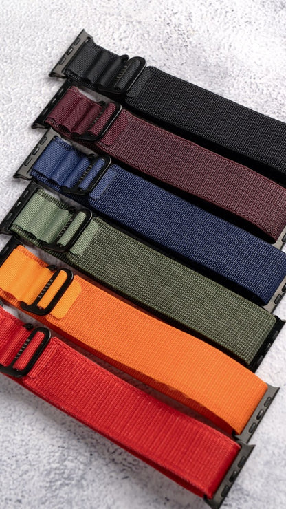 Levelo Ace Loop Nylon Watch Strap for Apple Watch 49mm / 46mm / 45mm