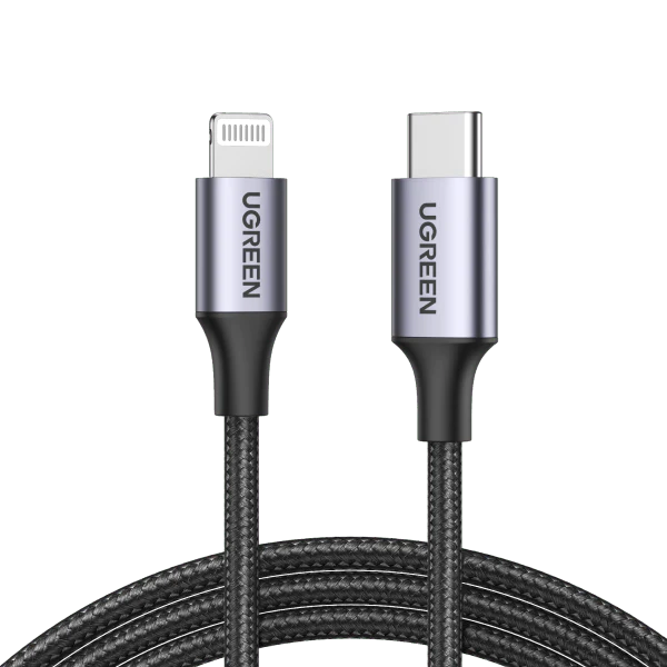 Ugreen MFi Braided PD Fast Charger USB-C to Lightning Cable - 1m