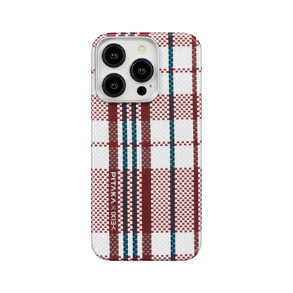 Pitaka red-white-blue MagEZ Case 4 for iPhone 15 Pro Max