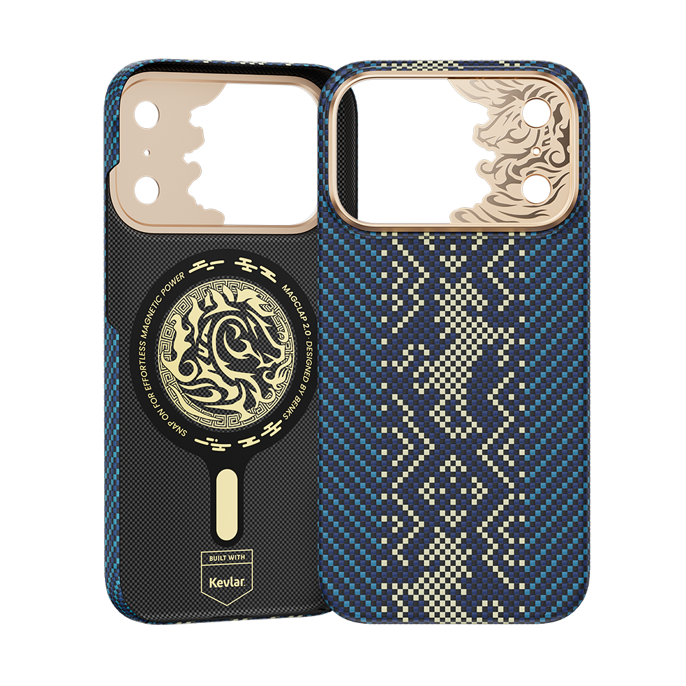 Benks Knight Air C1 Case built with Kevlar® for iPhone 18 Pro Max - Navy Blue 