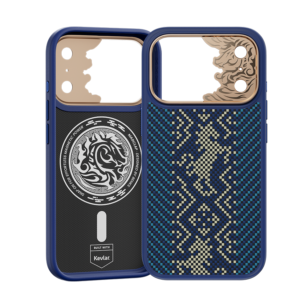 Benks Knight Pro Case built with Kevlar® for iPhone 18 Pro Max - Navy Blue 