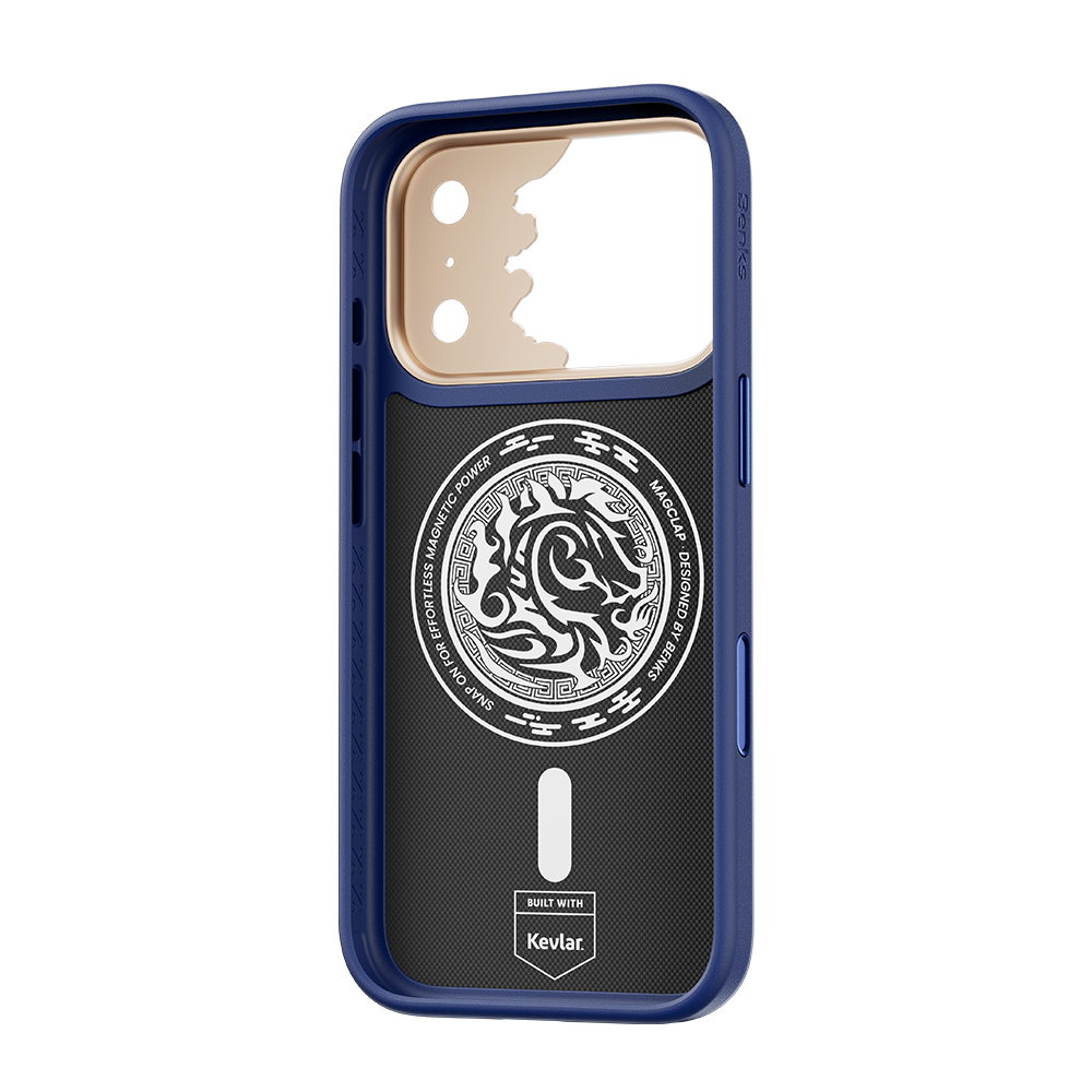 Benks Knight Pro Case built with Kevlar® for iPhone 18 Pro Max - Navy Blue 