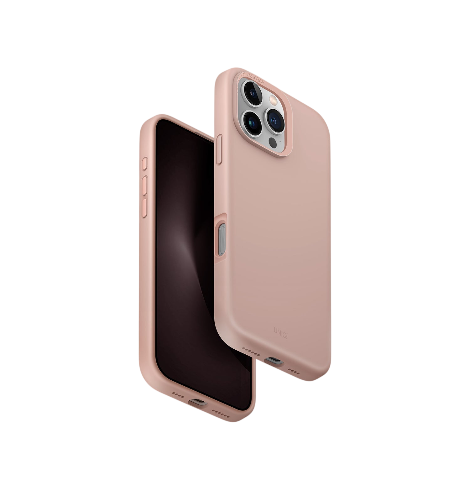 Uniq Lino Hue Hybrid Silicone Case with Magnetic Charging for iPhone 16 Pro Max