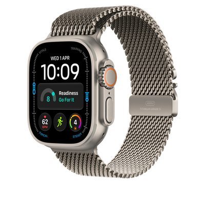 Apple Watch Ultra Titanium Milanese Loop (49mm) - Natural Titanium - alternate view 1 