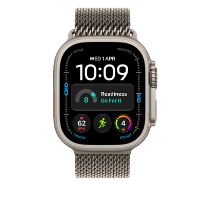 Apple Watch Ultra Titanium Milanese Loop (49mm) - Natural Titanium - alternate view 2 