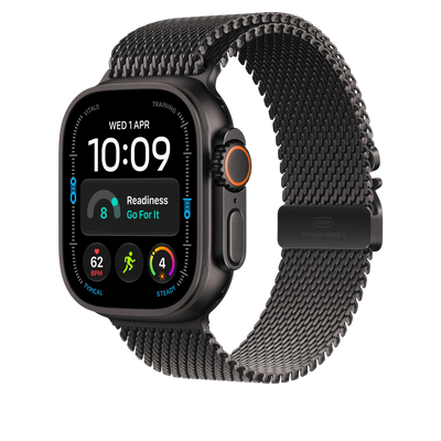 Apple Watch Ultra Titanium Milanese Loop (49mm) - Black Titanium - alternate view 1 