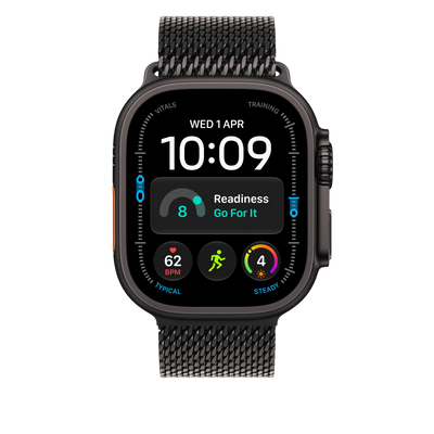 Apple Watch Ultra Titanium Milanese Loop (49mm) - Black Titanium - alternate view 2 