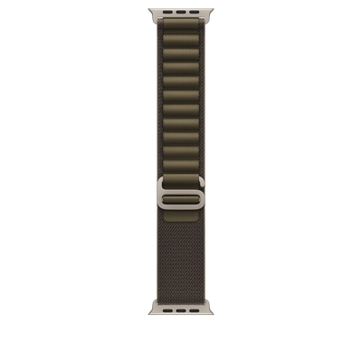 Apple Watch Ultra Alpine Loop (49mm) - Dark Olive (Natural Titanium) 