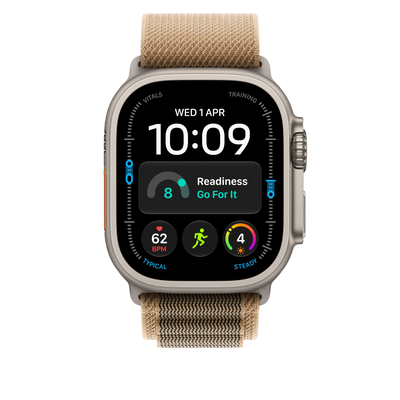 Apple Watch Ultra Alpine Loop (49mm) - Desert (Natural Titanium) - alternate view 2 