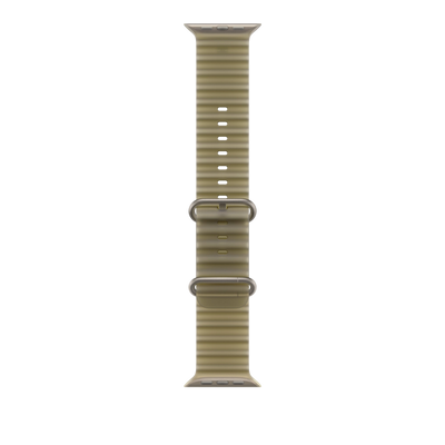 Apple Watch Ultra Ocean Band (49mm) - Translucent Kelp (Natural Titanium) 