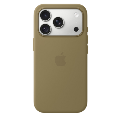 Apple iPhone 18 Pro Silicone Case with MagSafe in Olive 