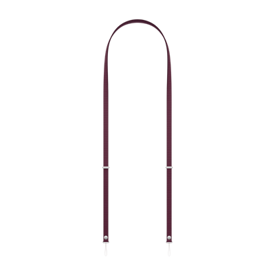 Apple Crossbody Strap in Burgundy 