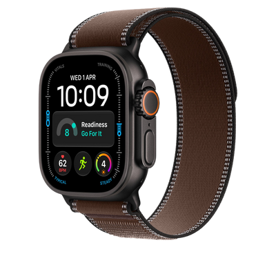 Apple Watch Ultra Trail Loop (49mm) - Dark Umber (Black Titanium) - alternate view 1 