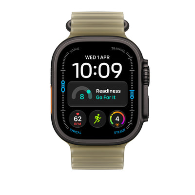Apple Watch Ultra Ocean Band Extension (49mm) - Translucent Kelp (Black Titanium) - alternate view 2 