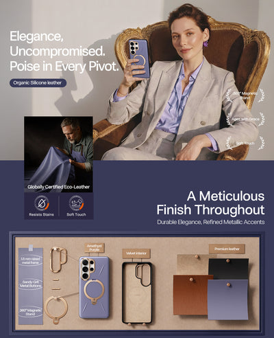حافظة TORRAS Ostand Spin VegSkin لهاتف Samsung Galaxy S26 Ultra