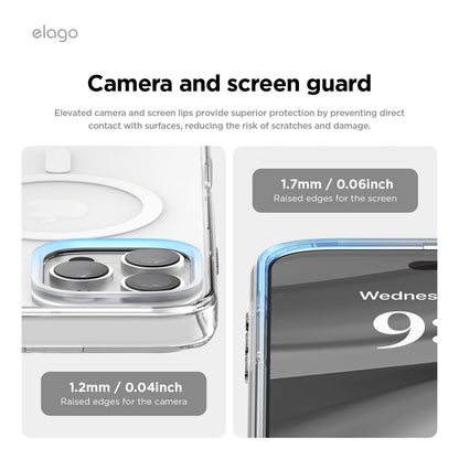 elago MagSafe Hybrid Clear Case for iPhone 16 Pro Max