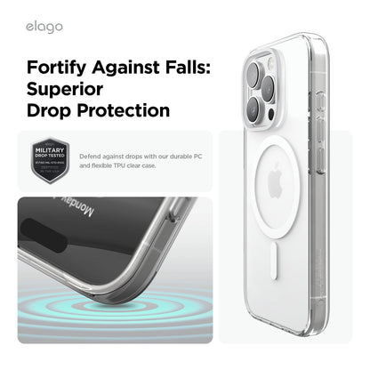 elago MagSafe Hybrid Clear Case for iPhone 16 Pro Max