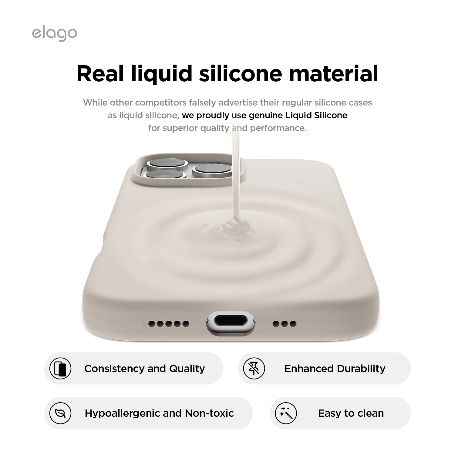 elago MagSafe Silicone Case for iPhone 16 Pro