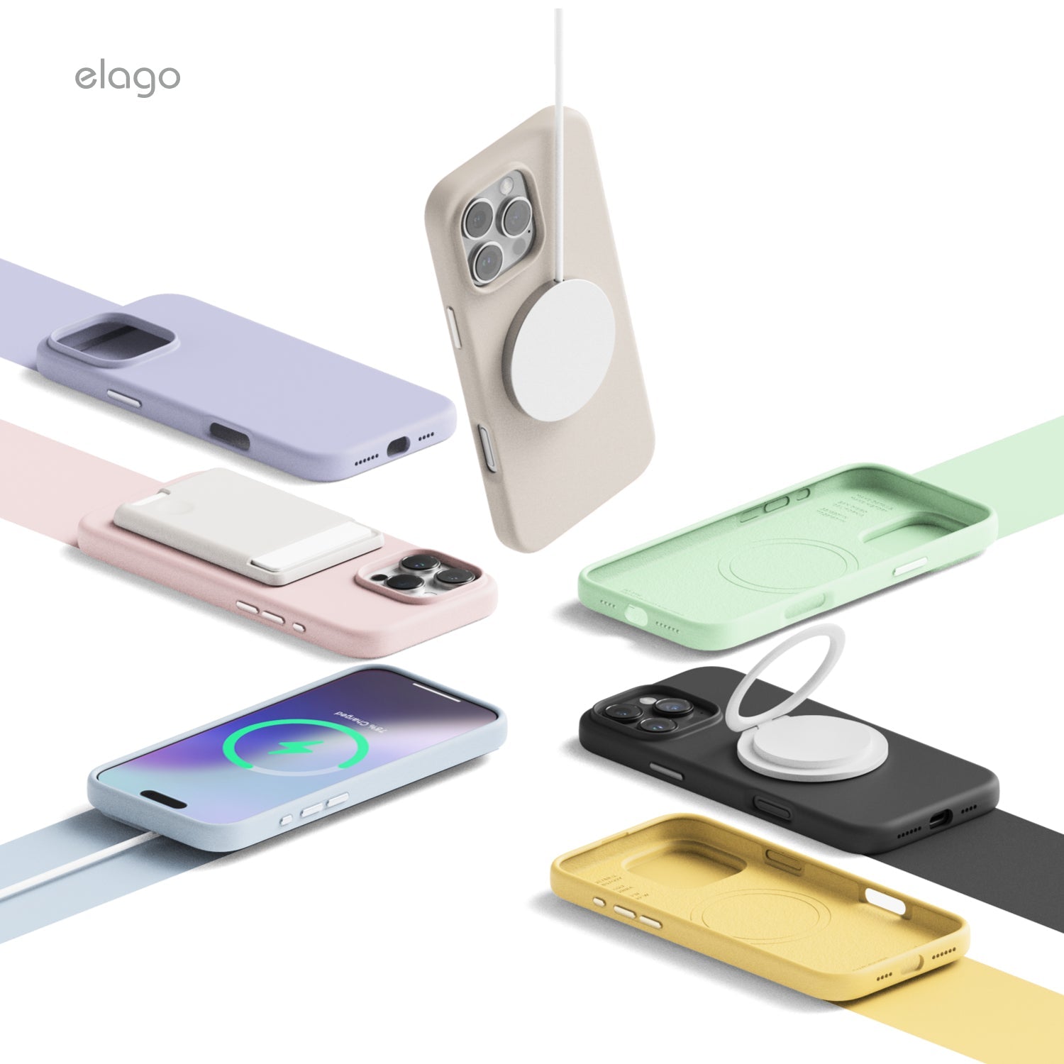 elago MagSafe Silicone Case for iPhone 16 Pro