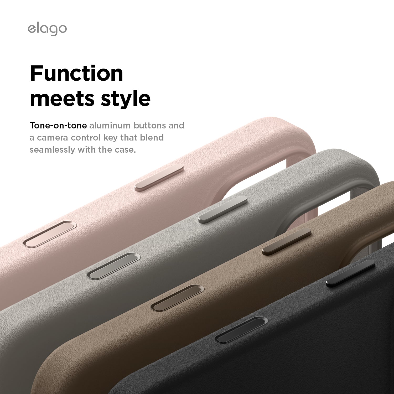 Elago MagLeather Case for iPhone 17 Pro Max / iPhone 18 Pro Max - Light Grey 