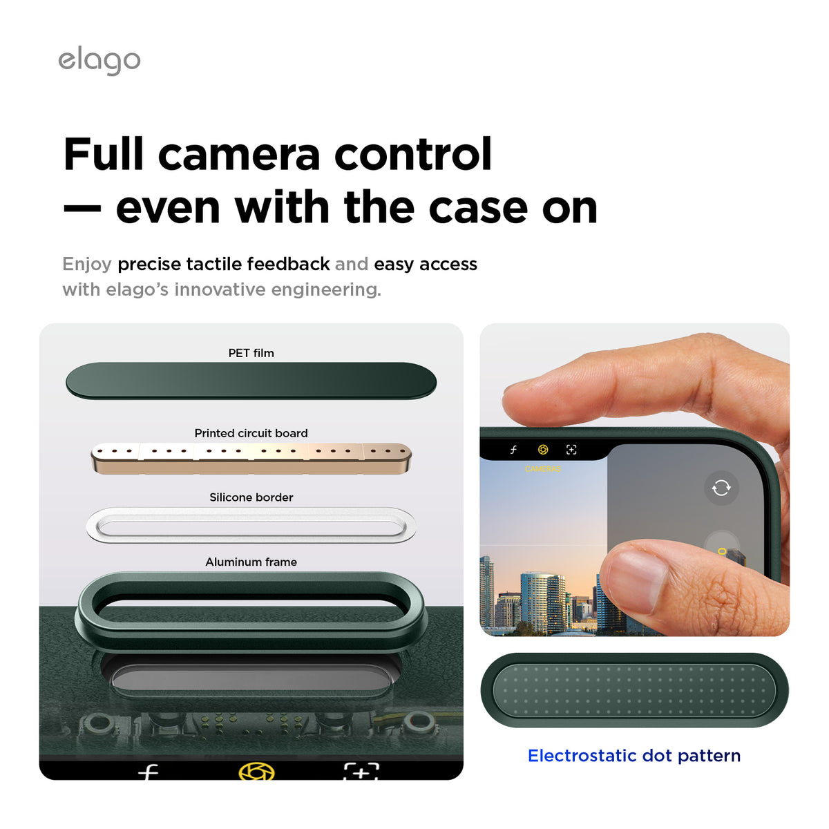 Elago MagLeather Case for iPhone 17 Pro Max / iPhone 18 Pro Max - Midnight Green 