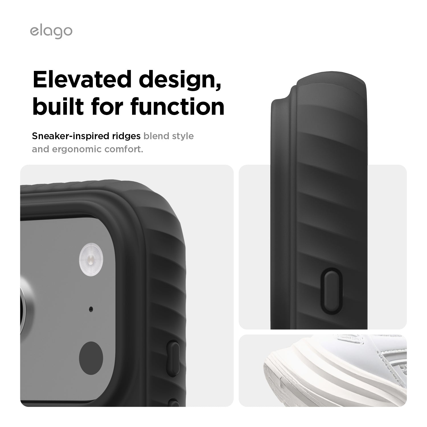 Elago MagRidge Silicone Case for iPhone 17 Pro Max / iPhone 18 Pro Max - Black 