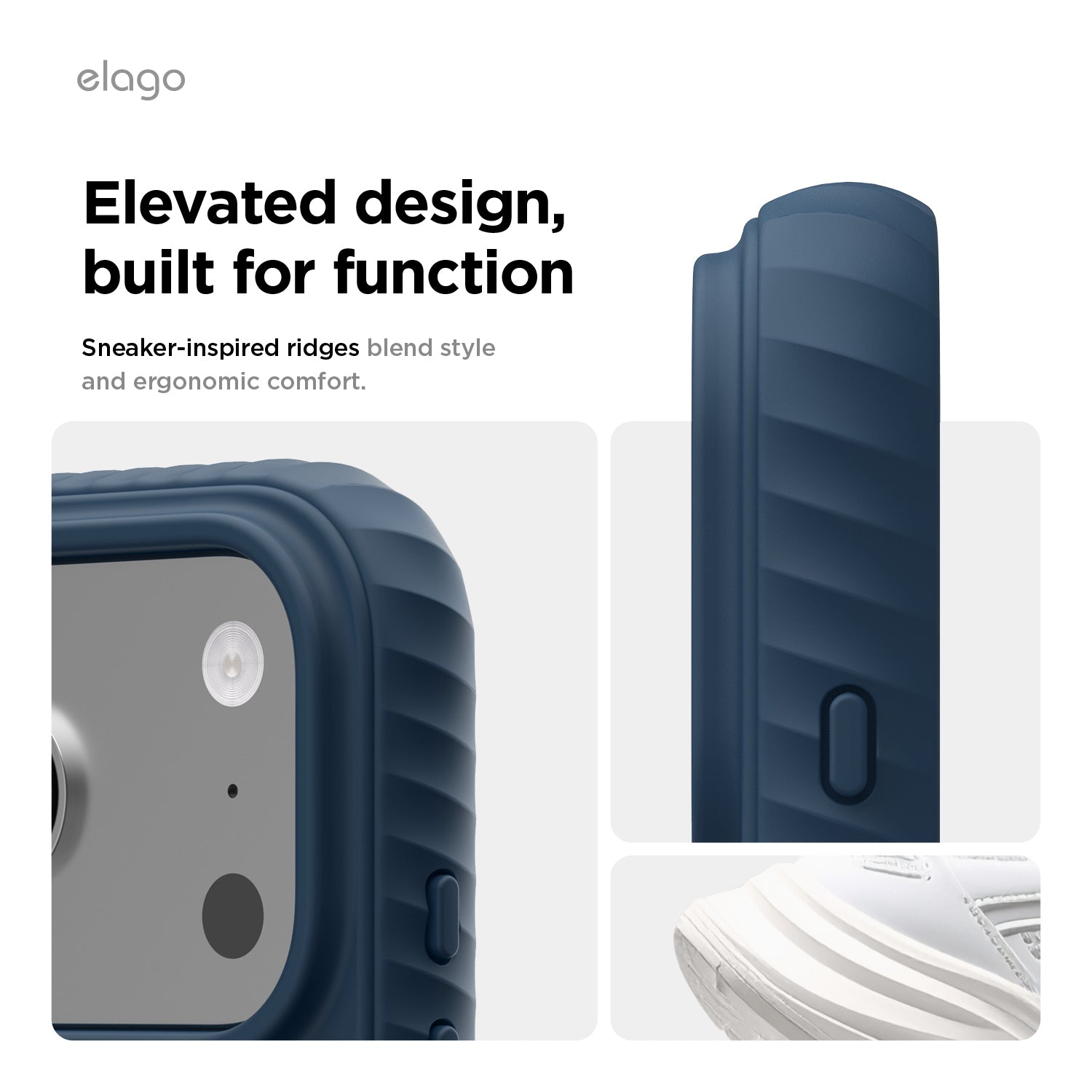 Elago MagRidge Silicone Case for iPhone 17 Pro Max / iPhone 18 Pro Max - Jean Indigo 