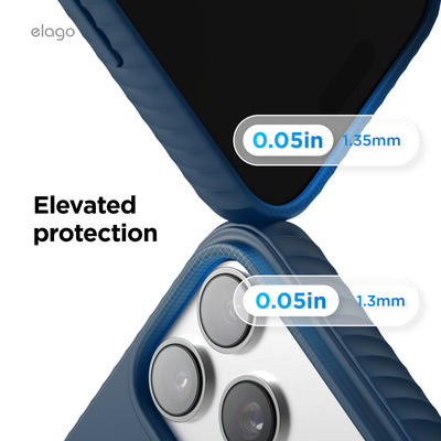 Elago MagRidge Silicone Case for iPhone 17 Pro Max / iPhone 18 Pro Max - Jean Indigo 