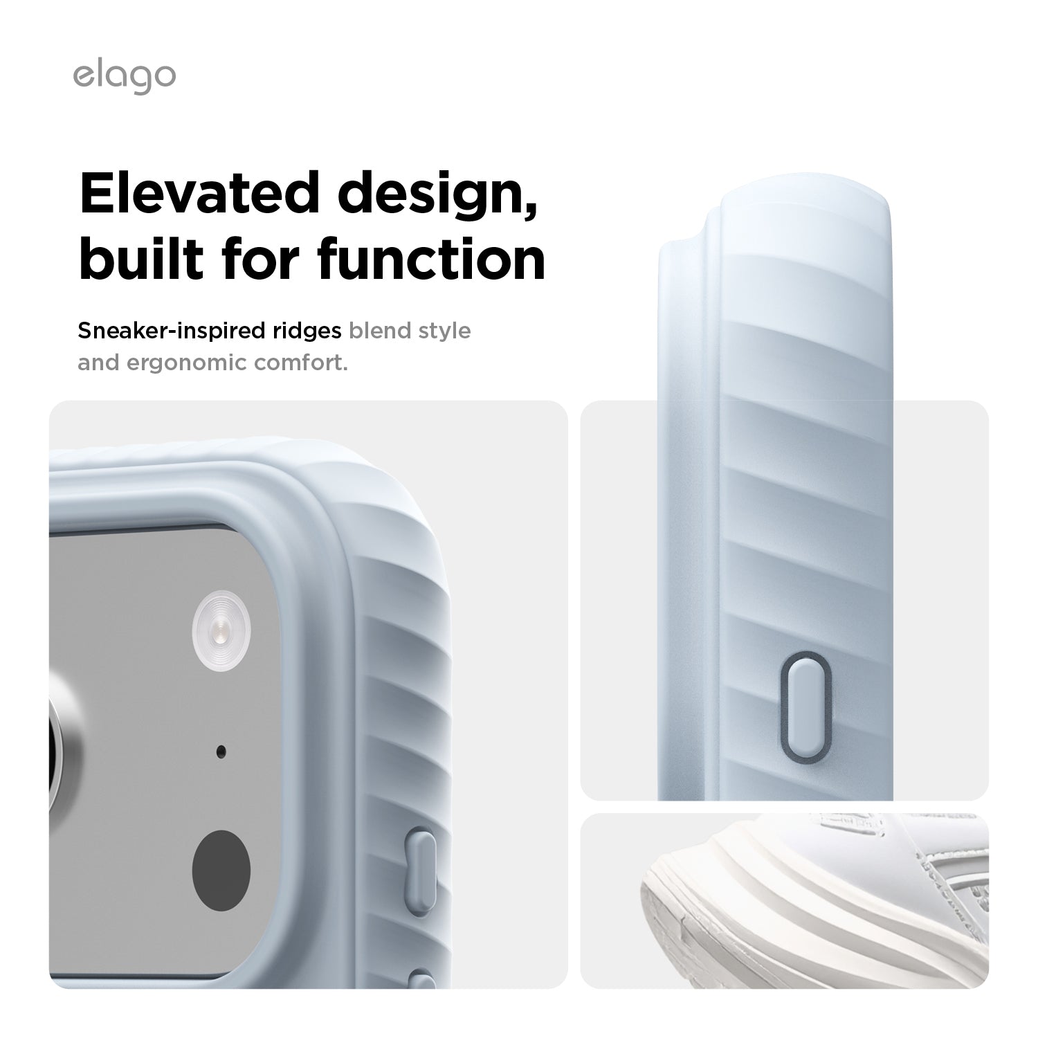 Elago MagRidge Silicone Case for iPhone 17 Pro Max / iPhone 18 Pro Max - Light Blue 