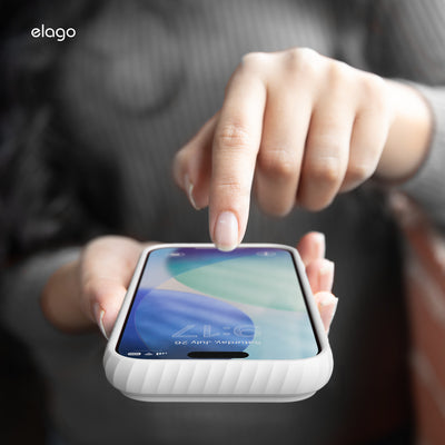 Elago MagRidge Silicone Case for iPhone 17 Pro Max / iPhone 18 Pro Max - White 