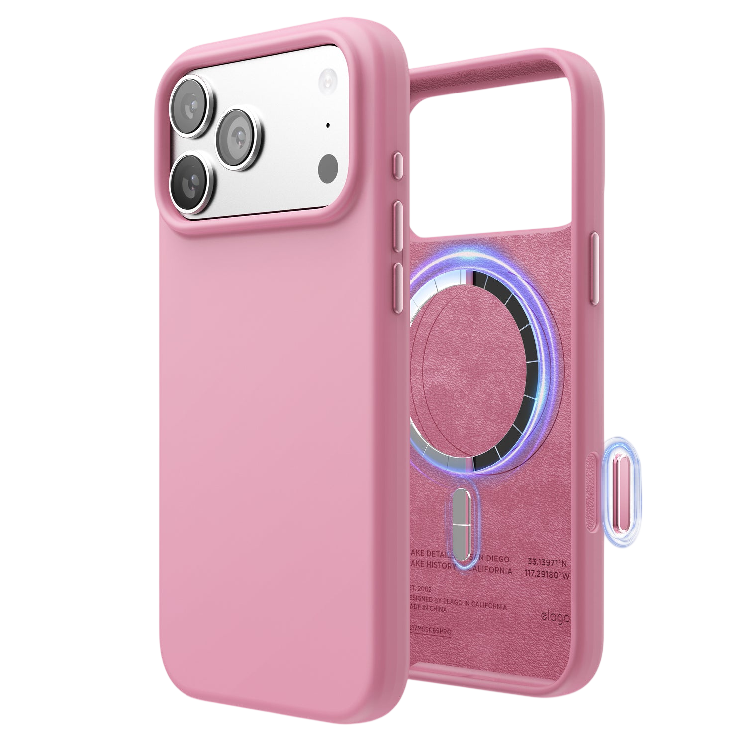 Elago Mag Silicone Case for iPhone 17 Pro Max / iPhone 18 Pro Max - Hot Pink 