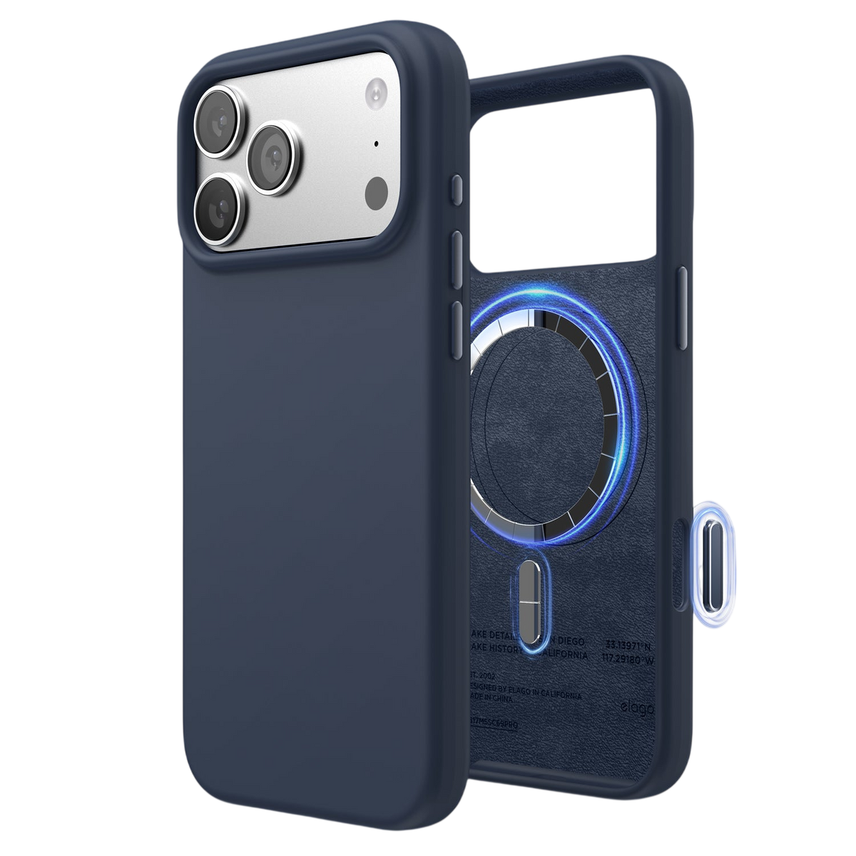 Elago Mag Silicone Case for iPhone 17 Pro Max / iPhone 18 Pro Max - Jean Indigo 