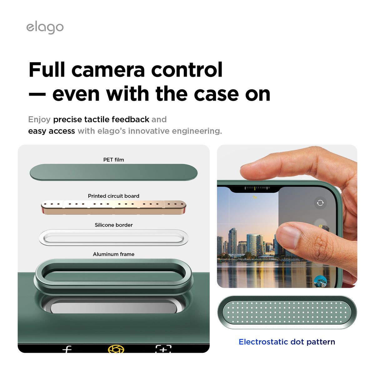 Elago Mag Silicone Case for iPhone 17 Pro Max / iPhone 18 Pro Max - Midnight Green 